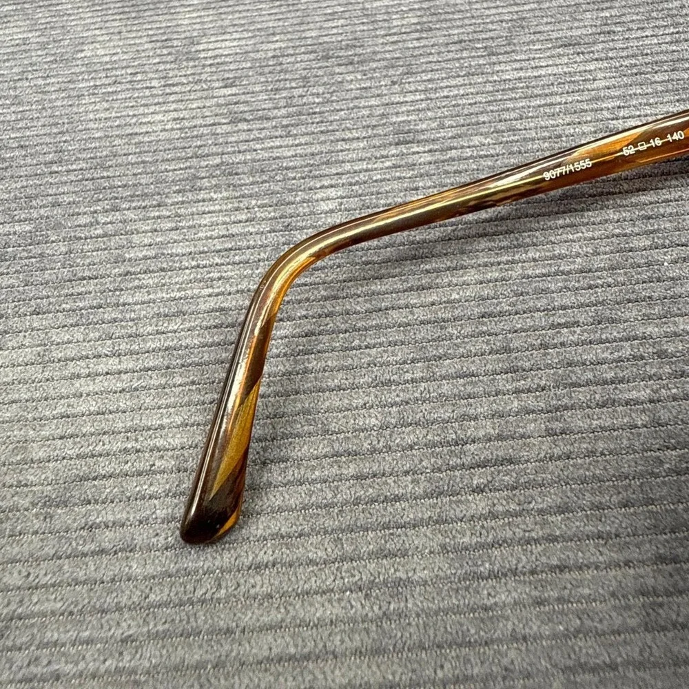 OGI Evolution Eyeglasses 9077/1555 Tortoise Shell Brown Amber Japan 52-16-140